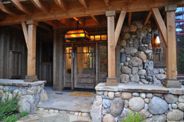 Stone front porch – Northstar